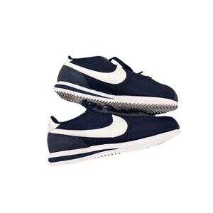 Nike Cortez Shoes Nylon Midnight Navy White DZ2795-400 Women size 6.5 EUC